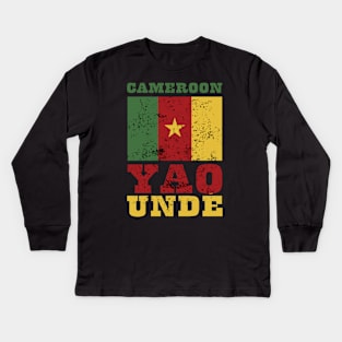 Flag of Cameroon Kids Long Sleeve T-Shirt